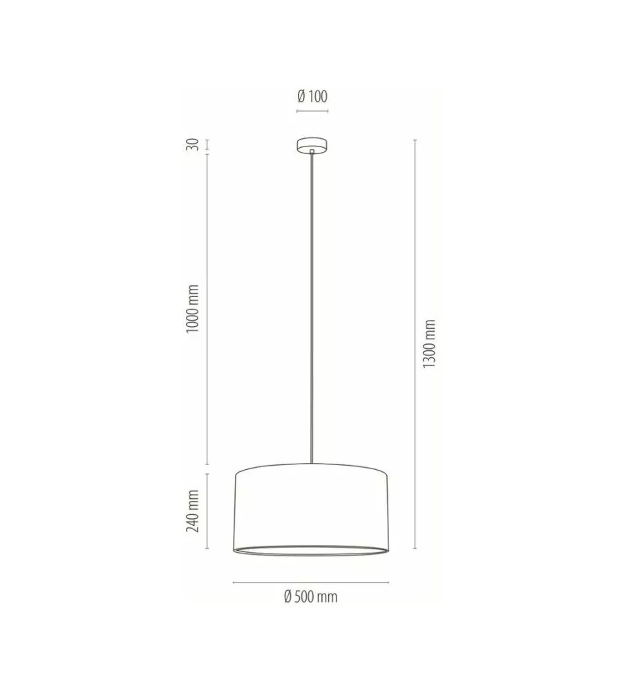 Lampada a sospensione onli 'lunita' 1 luce, e27